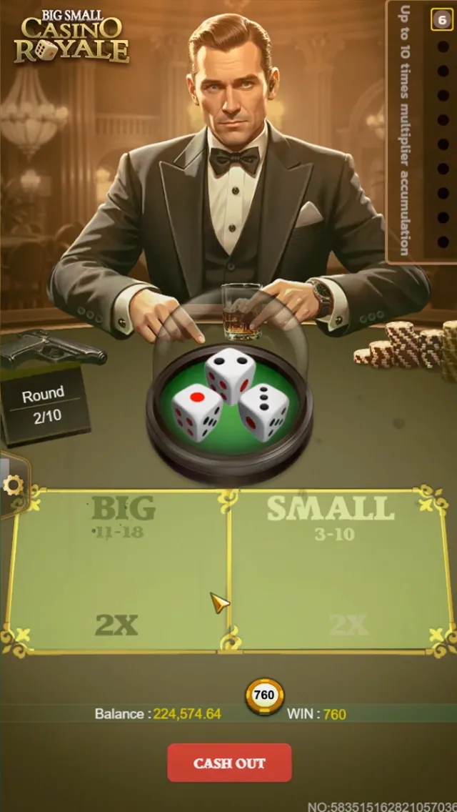 Big Small Casino Royale game interface screenshot 1