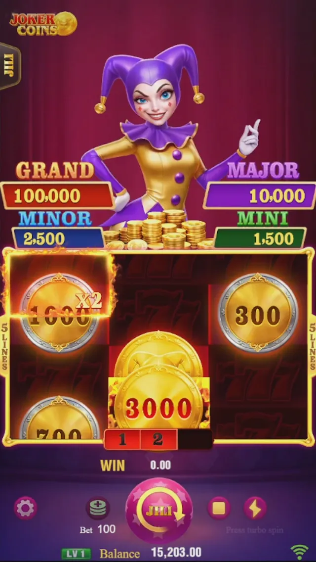 Circus Joker 4096 game interface screenshot 2