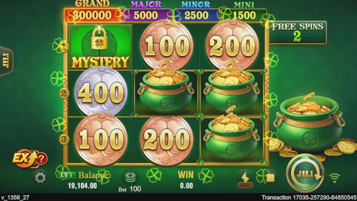 Clover Coins 3x3 game interface screenshot 4