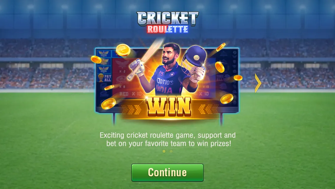 Cricket Roulette game interface screenshot 1