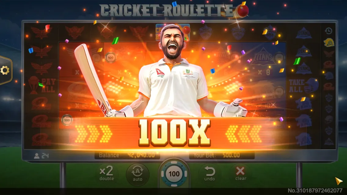 Cricket Roulette game interface screenshot 5