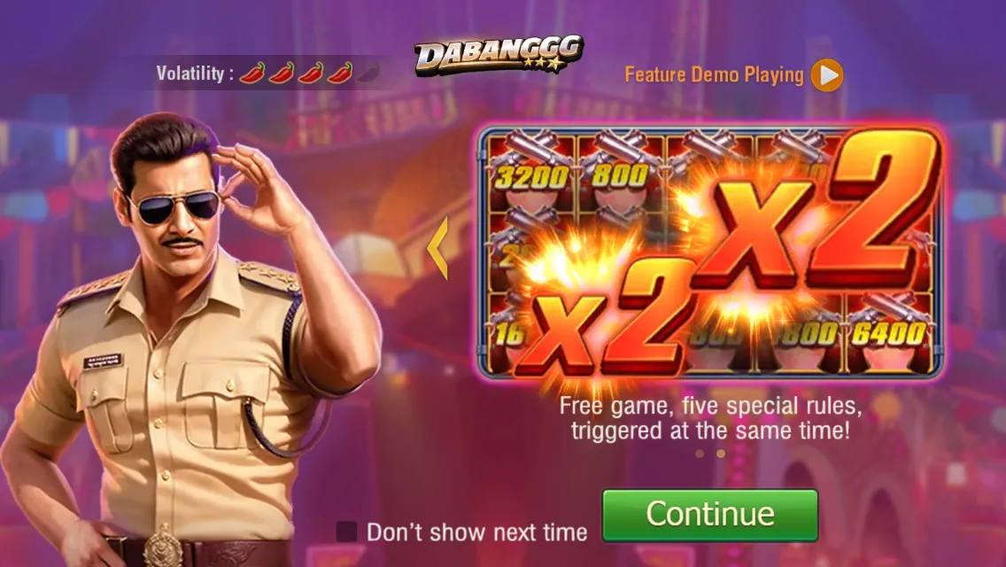 Dabanggg game interface screenshot 2