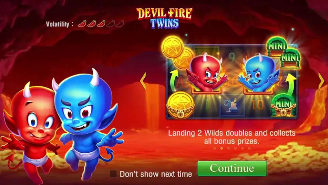 Devil Fire Twins game interface screenshot 1