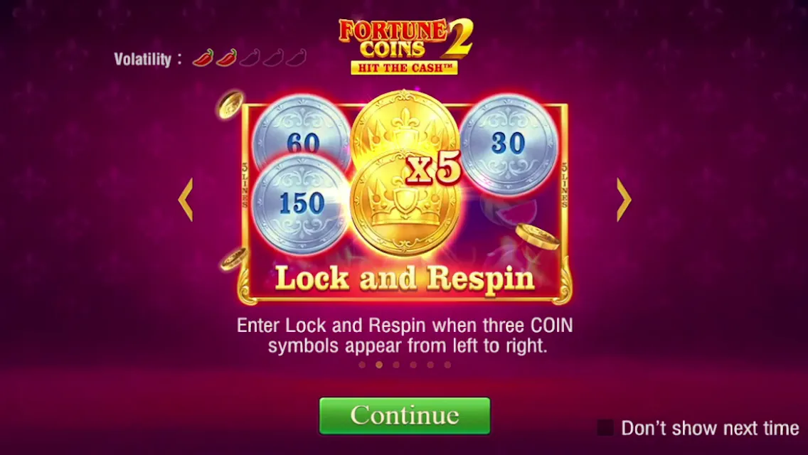Fortune Coins 2 game interface screenshot 1