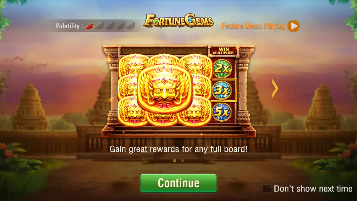 Fortune Gems game interface screenshot 1