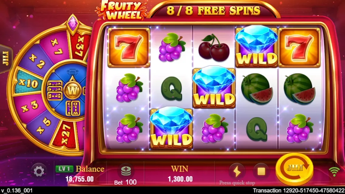 Fruity Wheel game interface screenshot 4