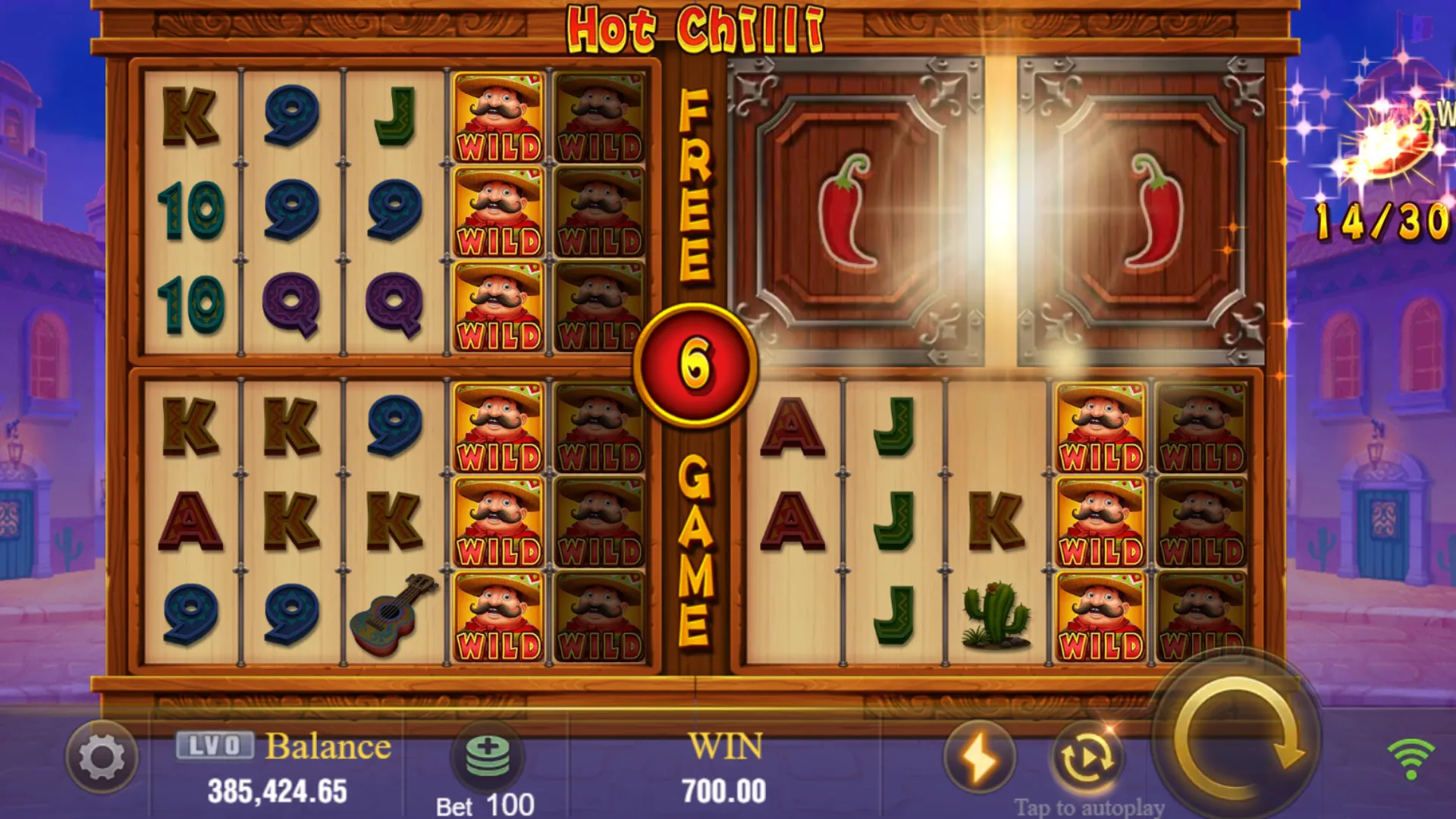Hot Chilli game interface screenshot 4