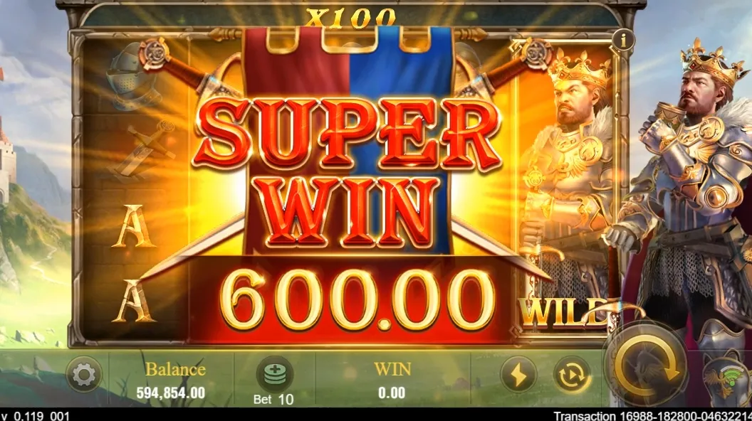 King Arthur game interface screenshot 4