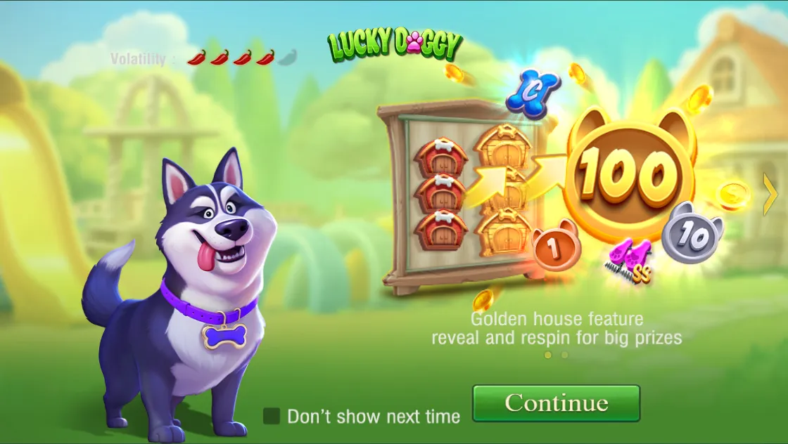 Lucky Doggy game interface screenshot 1