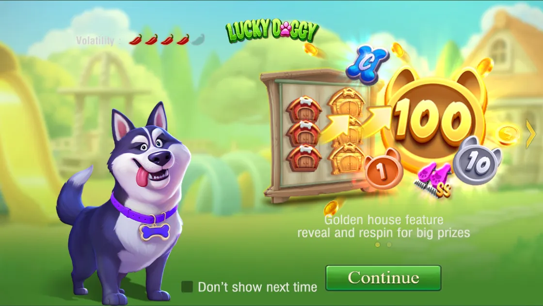 Lucky Doggy game interface screenshot 2