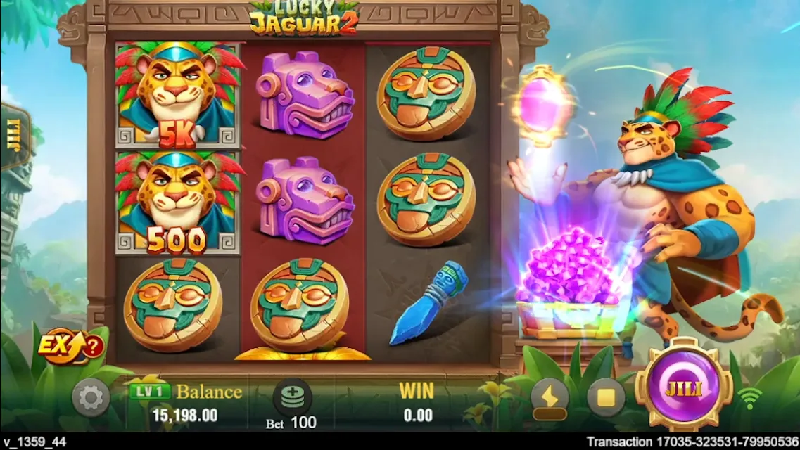 Lucky Jaguar 2 game interface screenshot 2
