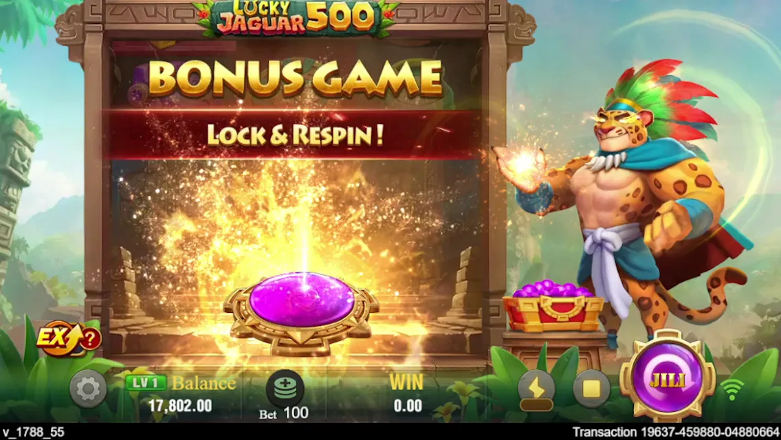 Lucky Jaguar 500 game interface screenshot 5