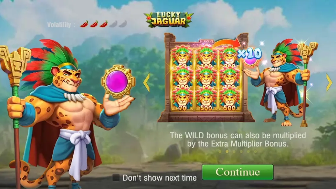 Lucky Jaguar game interface screenshot 1