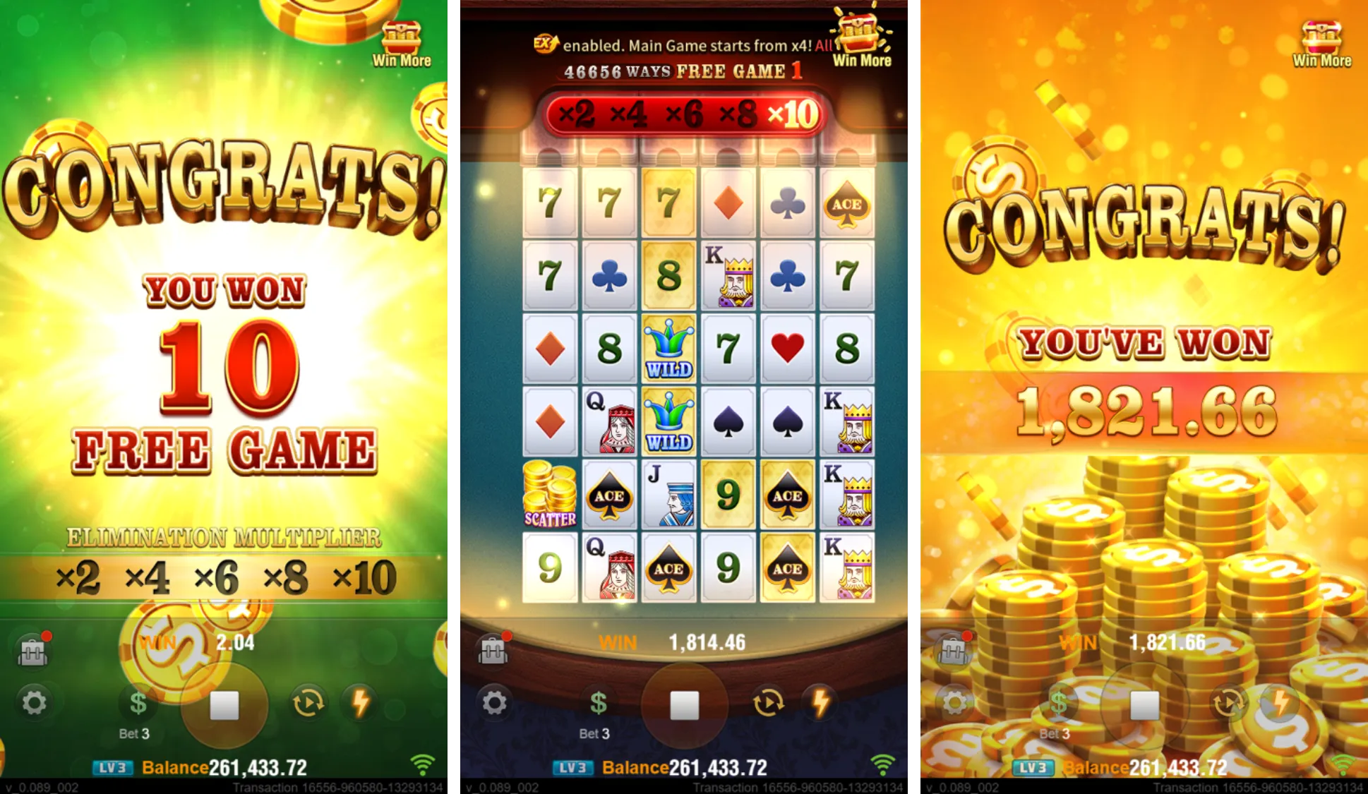 Mega Ace game interface screenshot 3