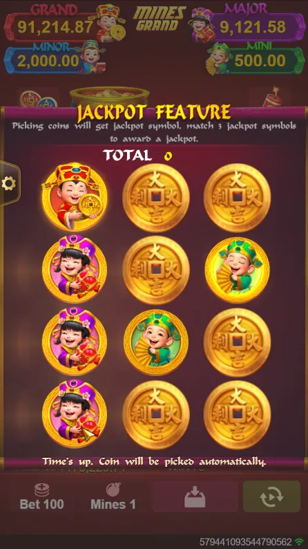 Mines Grand game interface screenshot 4