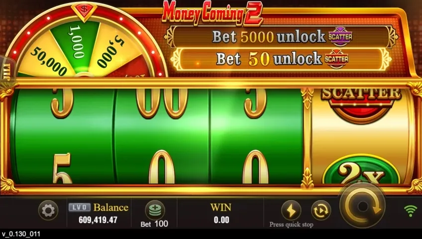 Money Coming Expand Bets game interface screenshot 3