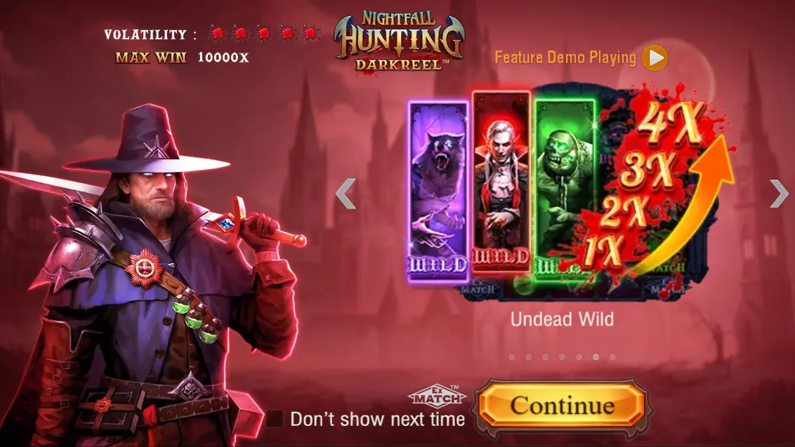 Nightfall Hunting game interface screenshot 1
