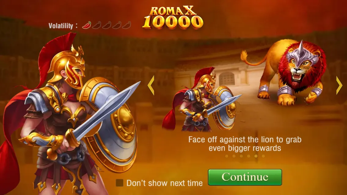 ROMA X 10000 game interface screenshot 2
