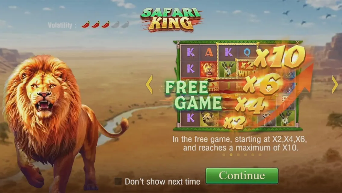 Safari King game interface screenshot 2