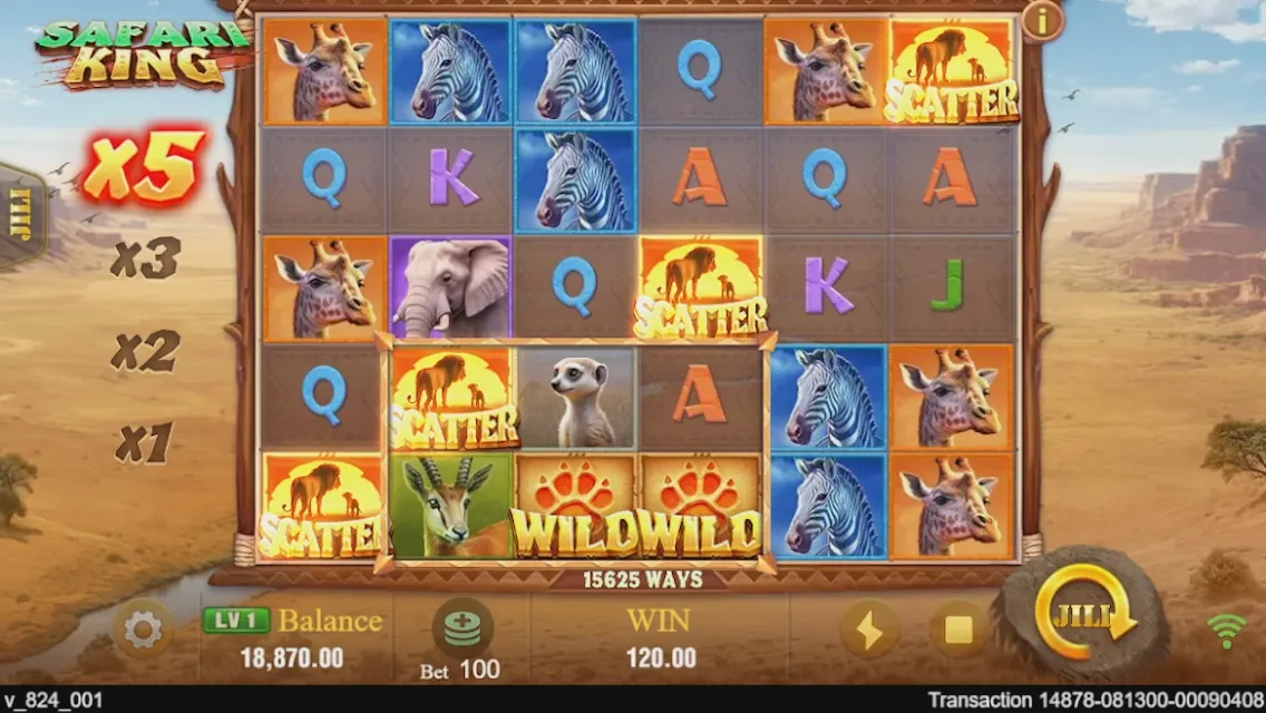 Safari King game interface screenshot 3