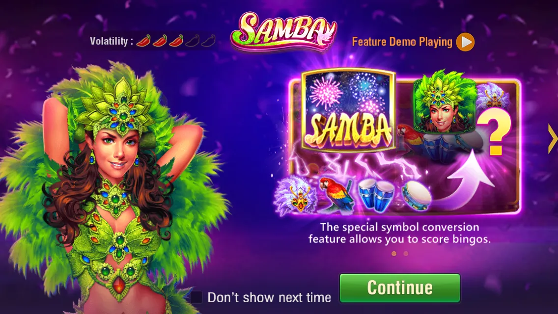 SAMBA game interface screenshot 1