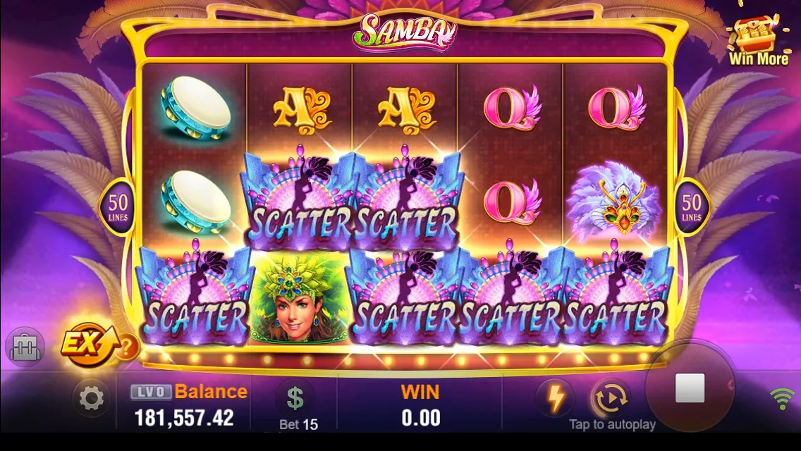 SAMBA game interface screenshot 4
