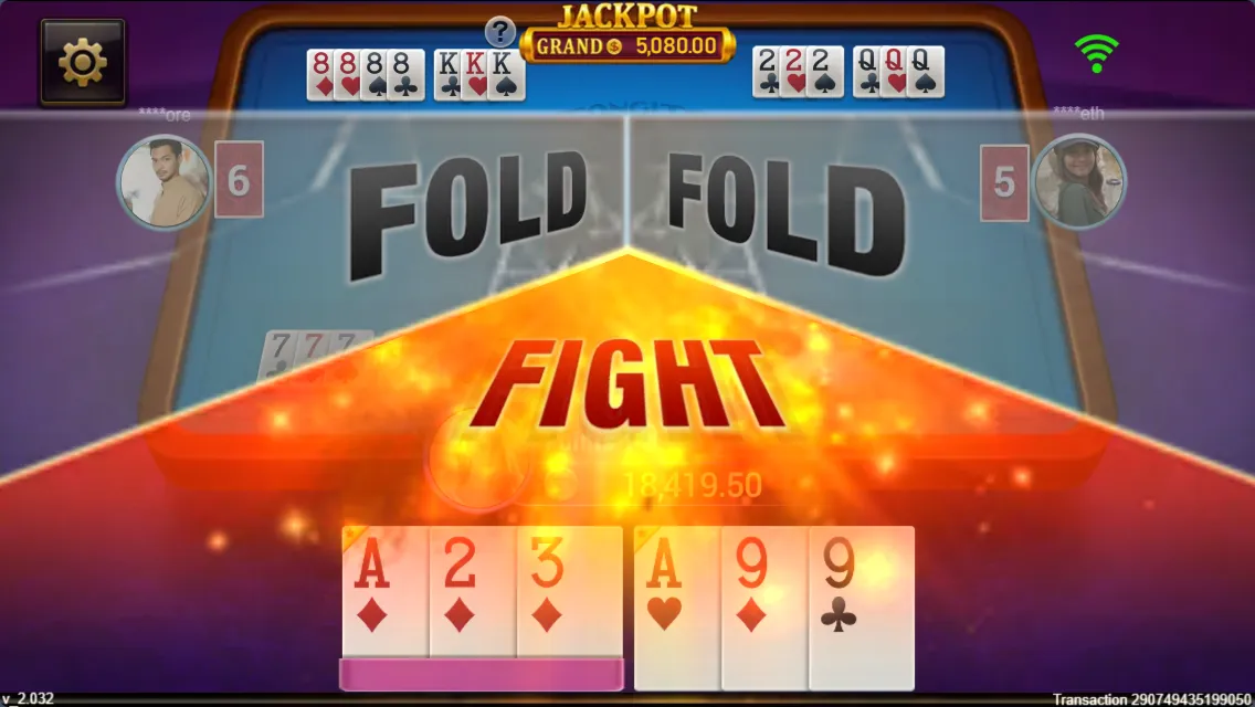 Tongits Go game interface screenshot 2