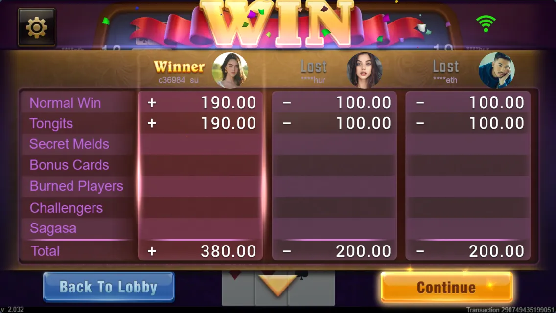 Tongits Go game interface screenshot 5