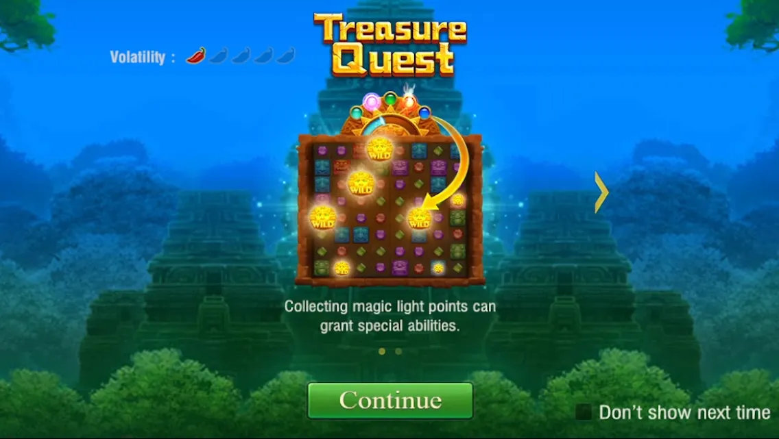 Treasure Quest game interface screenshot 1