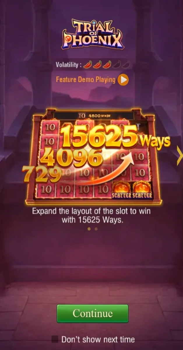 Trial of Phoenix game interface screenshot 1